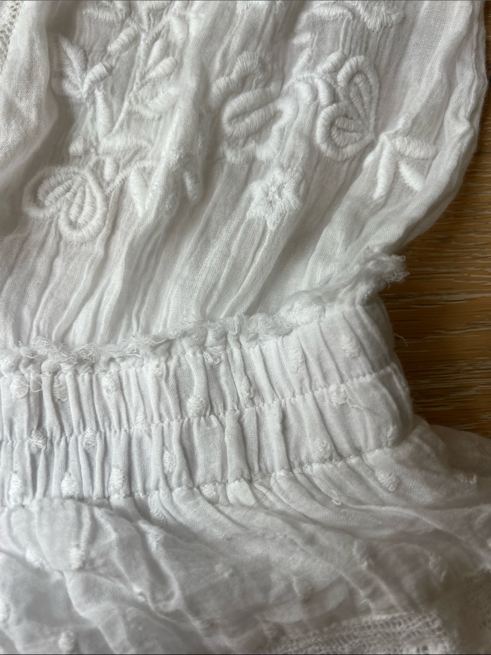 LoveShackFancy White Embroidered Ruffle Dress - Picture 4 of 16